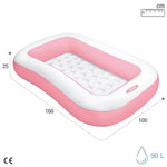 Inflatable Paddling Pool for Children Intex White Pink 90 L 167 x 26 x 101 cm (6 Units)