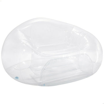 Inflatable Pool Chair Intex Beanless Transparent 137 x 74 x 127 cm (4 Units)