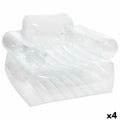 Fauteuil de piscine gonflable Intex Transparent 109 x 79 x 107 cm (4 Unités)