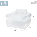 Inflatable Pool Chair Intex Transparent 109 x 79 x 107 cm (4 Units)