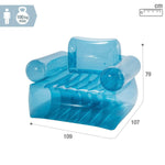 Inflatable Pool Chair Intex Blue Transparent 109 x 79 x 107 cm (4 Units)