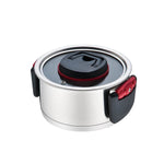 Casserole with Lid Feel Maestro MR-3530-24  Red Black Steel Stainless steel Plastic Ø 24 cm 5,5 L