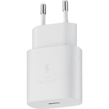 Chargeur secteur RAPIDE - 25W - SAMSUNG - Port USB Type C (sans câble) - Blanc
