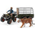 Schleich Figurine 42351 - Vie sauvage - Quad avec remorque et ranger