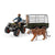 Schleich Figurine 42351 - Vie sauvage - Quad avec remorque et ranger