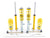 Kit coilover FK sospensioni sportive VW Passat CC Coupe 3C 2008-2012 con montante da 55 mm