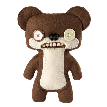 Fuggler 9 Inch Funny Ugly Monster Plush § Brown Teddy Bear Nightmare