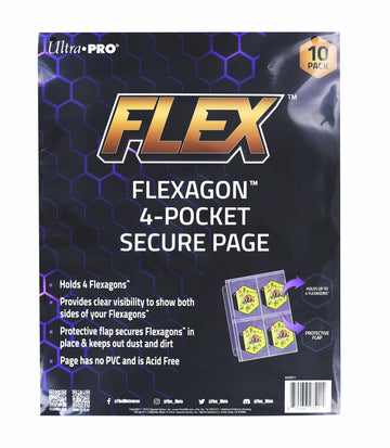 NBA FLEX Flexagon 4-Pocket Secure Page § 10 Per Pack