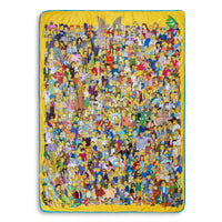 The Simpsons Oversized Fleece Sherpa Throw Blanket § 54 x 72 Inches