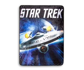 Star Trek USS Enterprise Fleece Throw Blanket § 45 x 60 Inches