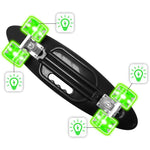 STAMP Skateboard 24 x 7 SKIDS CONTROL avec poignée et roues lumineuses