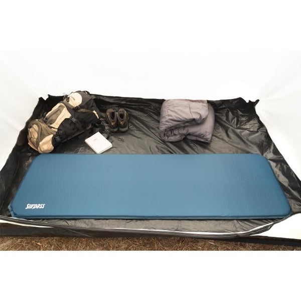 Matelas autogonflant de camping bleu SURPASS - Largeur 51 cm - 1 personne