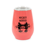 Disney Mickey & Minnie Stainless Steel Tumbler with Lid § Holds 10 Ounces