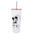 Disney Minnie & Mickey Kiss Hearts Stainless Steel Tumbler § Holds 22 Ounces