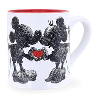 Disney Mickey and Minnie Mouse 14oz Ceramic Glitter Mug