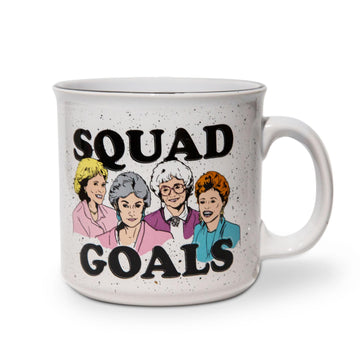 The Golden Girls "Squad Goals" Ceramic Camper Mug § Holds 20 Ounces