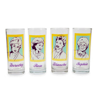 The Golden Girls 4 Piece 10-Ounce Glass Tumbler Set