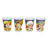 The Golden Girls Rainbow 1.5-Ounce Mini Glasses § Set of 4