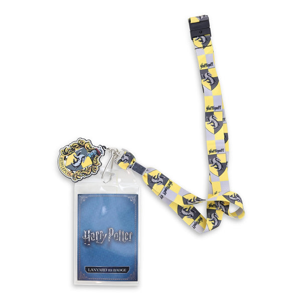 Harry Potter Lanyard With Badge Holder And Charm Hufflepuff