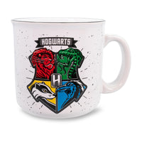 Harry Potter Hogwarts Crest Ceramic Camper Mug § Holds 20 Ounces