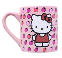 Hello Kitty Glitter Strawberry 14oz Ceramic Mug