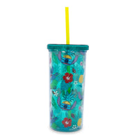 Disney Lilo & Stitch Tropical Summer Icons Carnival Cup with Lid and Straw