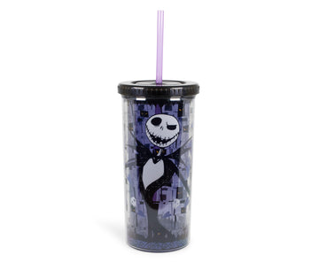 Nightmare Before Christmas Jack Skellington Carnival Cup With Straw § 20 Ounces