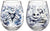 Nightmare Before Christmas Ink Blot 2 Piece 20oz Stemless Wine Glass Set