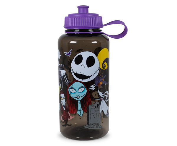 The Nightmare Before Christmas Plastic Water Bottle § Holds 34 Ounces