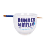 The Office Dunder Mifflin 20-Ounce Ramen Bowl and Chopstick Set