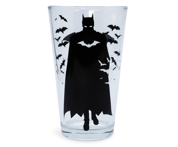 DC Comics The Batman Movie Logo Pint Glass § Holds 16 Ounces