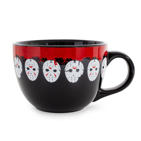 Friday the 13th Jason Mask Legacy Ceramic Soup Mug § Holds 24 Ounces