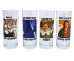 Elf Quotes 10-Ounce Tumbler Glasses § Set of 4