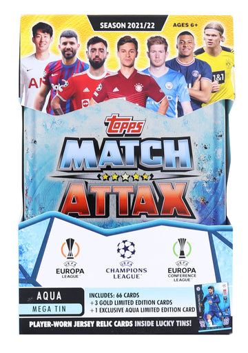 2021/22 Topps UEFA Champions League Match Attax Mega Tin § Aqua