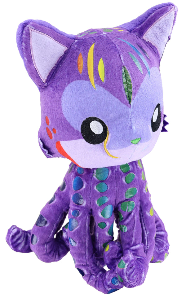 Tentacle Kitty 8 Inch Plush § Rainbow Cheetah Kitty