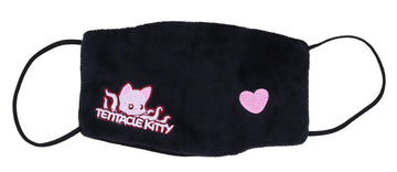 Tentacle Kitty Adult Cotton Face Mask § Black