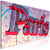 Canvas Print - Red Paris (5 Parts) Narrow