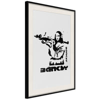 Poster - Banksy: Mona Lisa with Bazooka I
