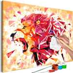DIY canvas painting - Abstract Lion