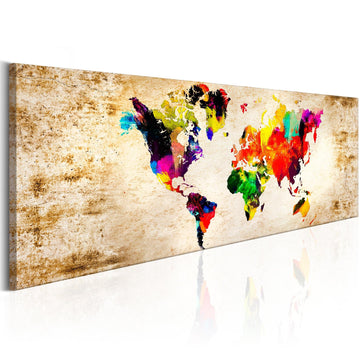 Canvas Print - World in Watercolours
