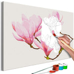 DIY canvas painting - Floral Twig
