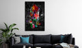 Canvas Print - Colourful Animals: Panther (1 Part) Vertical