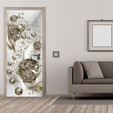 Photo wallpaper on the door - Photo wallpaper - Bubble abstraction I