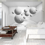 Wallpaper - Balls in White