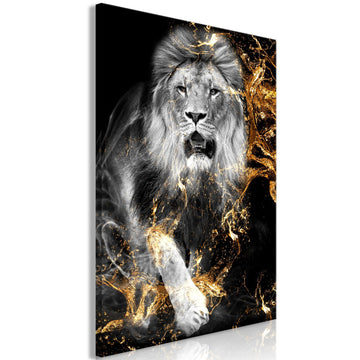 Canvas Print - King in Gold (1 Part) Vertical
