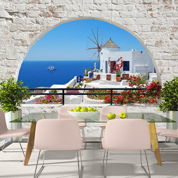 Wallpaper - Summer in Santorini