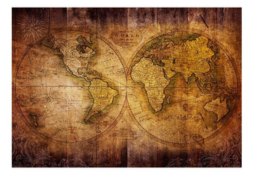 Wallpaper - World on old map
