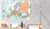 Decorative Pinboard - World Maps: Europe [Cork Map]