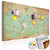 Decorative Pinboard - Celadon Journey [Cork Map]