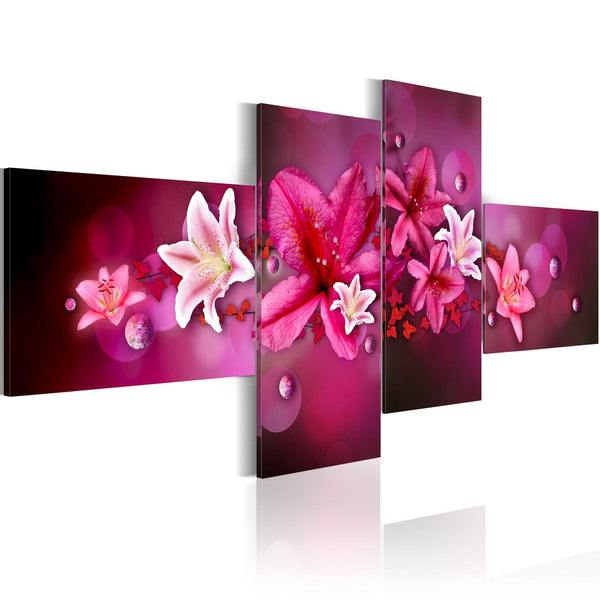 Canvas Print - Lilies and pearls